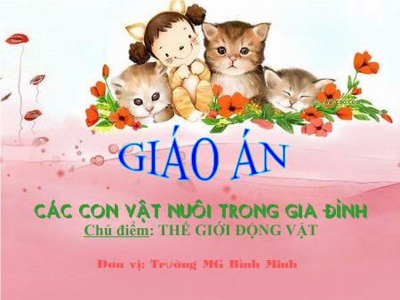 Bài giảng Mầm non Lớp Lá - Đề tài: Các con vật nuôi trong gia đình