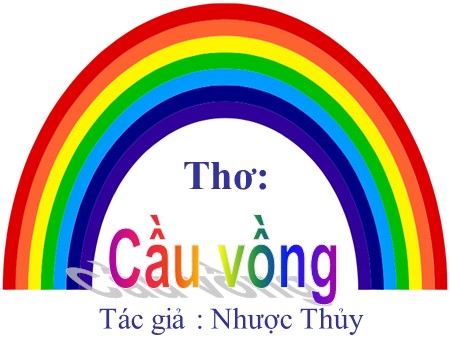 Bài giảng Mầm non Lớp Mầm - Thơ: Cầu vồng
