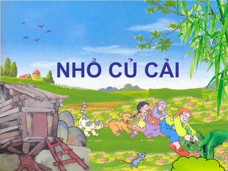 Bài giảng Mầm non Lớp Mầm - Truyện: Nhổ củ cải