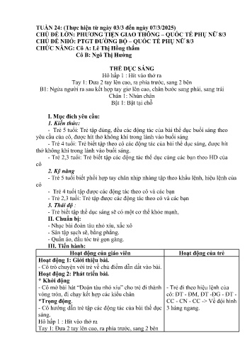 Giáo án Mầm non Lớp Chồi - Tuần 24 - Năm học 2024-2025 - Lê Thị Hồng Thắm - Ngô Thị Hường