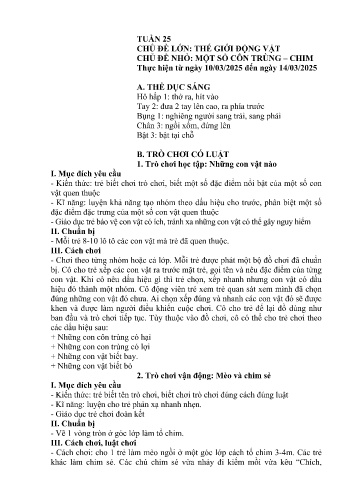 Giáo án Mầm non Lớp Chồi - Tuần 25 - Năm học 2024-2025 - Phạm Thu Huyền - Phạm Thị Nụ