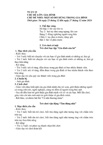 Giáo án Mầm non Lớp Mầm - Tuần 15 - Năm học 2024-2025 - Phan Thị Hương - Hà Thị Thành