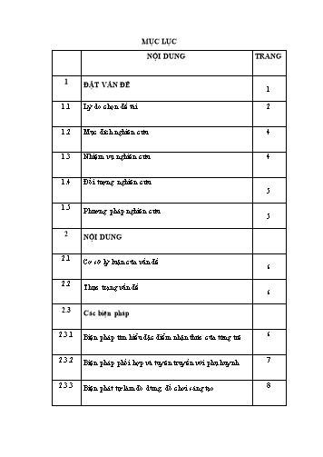SKKN Một số biện pháp phát triển ngôn ngữ cho trẻ 3-4 tuổi thông qua hoạt động làm quen văn học